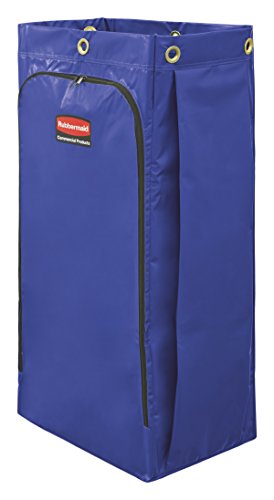 Rubbermaid Commercial Products Cleaning Cart Vinyl Bag, Blue, 34-Gallon - color: Blue, size: 34 Gallon