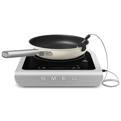 SMEG 1800W Portable Induction Cooker – Collezione Collection | Single-Burner Induction Hob with Probe, 9 Power Levels + Boost, Touch Controls — Travel/RV/Compact Kitchen-Jade - color: Jade