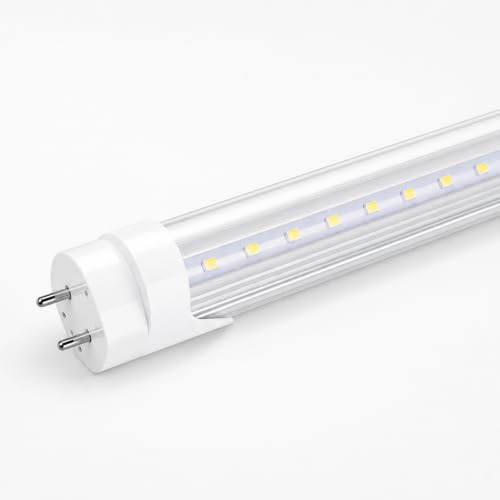 LightingWill LED T8 Light Tube 3FT, Warm White 3000K-3500K, Dual-End Powered Ballast Bypass, 2000Lumens 15W (32W Fluorescent Equivalent), Frosted Cover, AC85-265V Lighting Tube Fixtures, 1Pack - color: Warm White, size: 3FT-1 Pack
