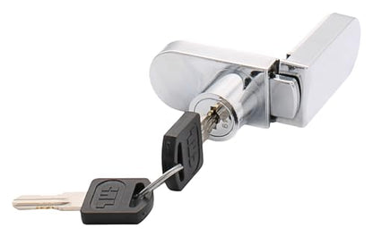 CRL Chrome No-Drill Showcase Lock - Keyed Alike