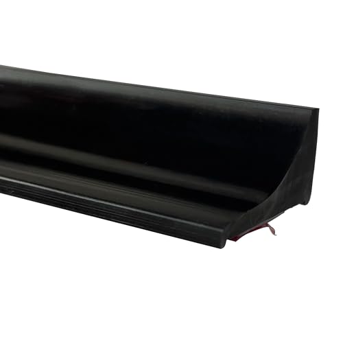 39 Inch Flexible Silicone Shower Threshold Water Dam Barrier,Black - color: Black, size: 39 Inch