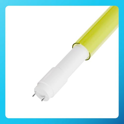 KASTLITE T8 LED Bulb & Safety Sleeve Combo, Yellow, 48", 4000K, 4-Pack - color: Yellow