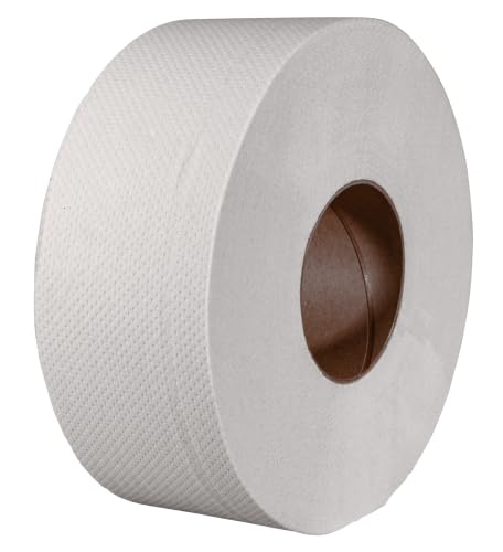 Marcal Pro 2-Ply Jumbo Toilet Paper Rolls, 3.3" x 600', Big Roll Toilet Paper for Office & Commercial Restrooms, Pack of 12 (5206)