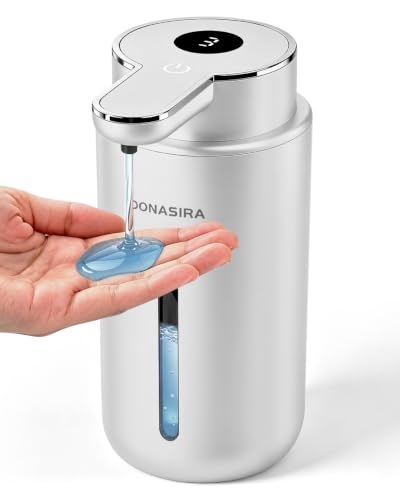 Touchless Automatic Liquid Soap Dispenser, Rechargeable Silver - color: Silver