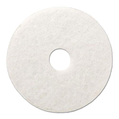 Boardwalk BWK4016WHI Standard Polishing Floor Pads, 16" Diameter, White (Case of 5)