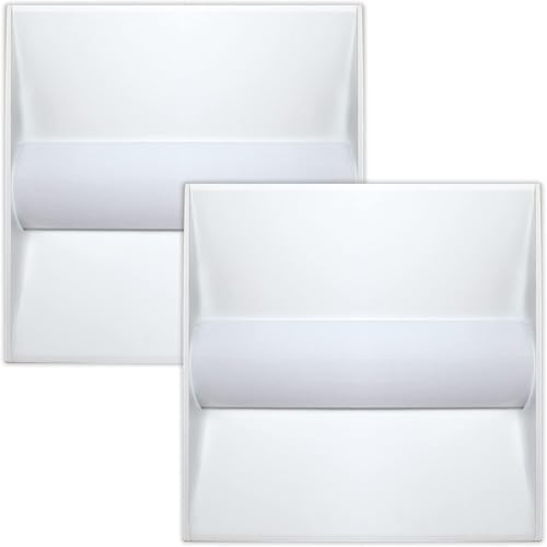 Dimi 2x2 LED Troffer Light,Selectable 4CCT,5200 LM,0-10V Dimmable,2Pack