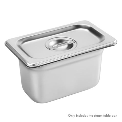New Star Foodservice 1/9 Size Stainless Steel Steam Table Pan - size: 1/9 Size, style: 4" Deep