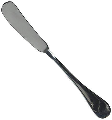 Winco 6 3/4" Venice Stainless Steel Butter Spreading Knife (Set of 12)