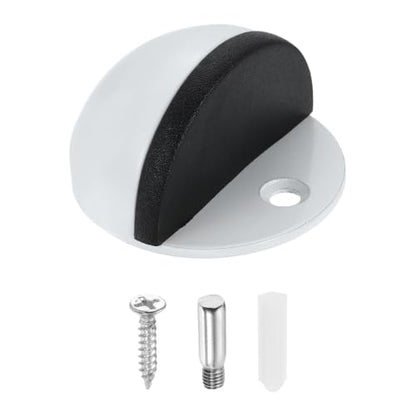 uxcell Low Dome Floor Door Stop, 45mm Dia. Stainless Steel Door Stopper - color: White