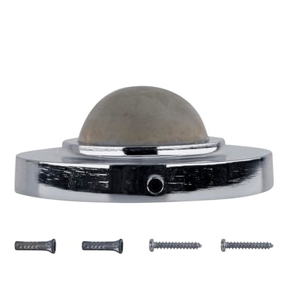 CRL DL2511A Satin Chrome Wall Mounted Convex Type Door Stop