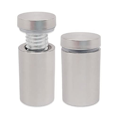 Lantee Sign Standoff Screws - 12 Pcs 5/8 x 1-1/2 Inch Stainless Steel Standoff Mounting Hardware Bolts for Acrylic & Glass 16 x 40mm - color: Silver, size: 5/8" x 1-1/2" / 16 x 40mm