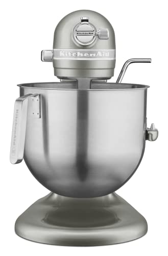 KitchenAid KSM8990CU 8-Quart Commercial Countertop Mixer, 10-Speed, Gear-Driven, Contour Silver - color: Contour Silver, style: No Bowl Guard
