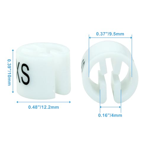 Clothes Hanger Marker, White, 100Pcs - color: White-xs