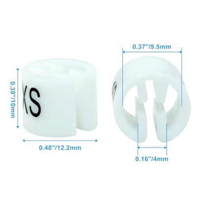 Clothes Hanger Marker, White, 100Pcs - color: White-xs