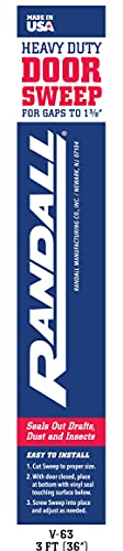 Heavy Duty Weight Aluminum with Long Vinyl Door Sweep (3 FT, Gold) - color: Gold, size: 3 Feet