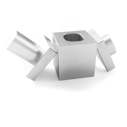 Pre Press Mold Made of Food Grade Anodized 6061 Aluminum (Silver, 1x1 inch) - size: 1x1 inch