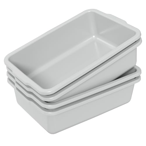 35 L Large Bus Tubs, Plastic Commercial Bus Bin, 4 Packs - size: 35 L without Lid