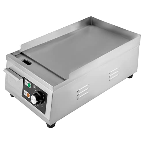 Electric Countertop Flat Top Griddle 11x15.7in Commercial Teppanyaki Grill - color: 1300W, 11"x15.7"