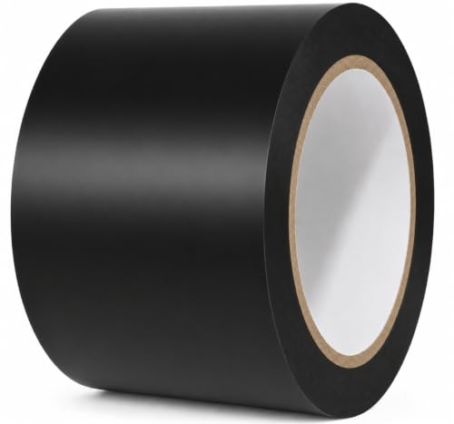 GGR Supplies CVT-536 Black Vinyl Floor Marking Tape, 3 x 36 Yards - color: Black, size: 3 in. x 36 yds.