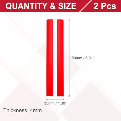 uxcell 2pcs Acrylic Flexible Hinges 150x35mm Invisible Living Hinge 360° - size: 150x35mm