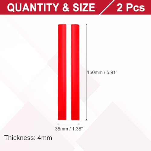 uxcell 2pcs Acrylic Flexible Hinges 150x35mm Invisible Living Hinge 360° - size: 150x35mm