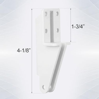 Nuanchu 2 Pack Screen Door Closer Bracket Storm Jamb Plastic Mount, White - color: White