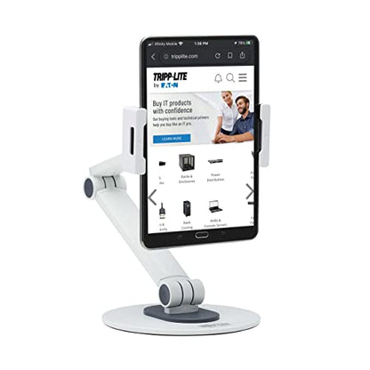 TRIPP LITE Full-Motion Flexible Long-Arm Desktop Mount Smartphones and Tablets - Mounts Apple iPhone, iPad, Android, Samsung & More - Supports 4.7” to 12.9” Device Mount, 5-Year Warranty (DMTBD413) - style: Full-Motion Long-Arm