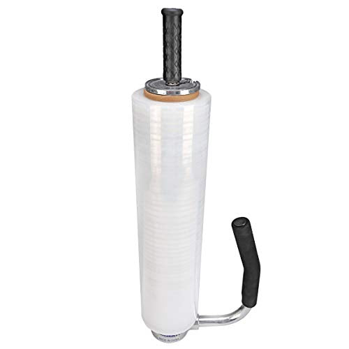 shrink wrap handle,Industrial Stretch Film Dispenser including Film Cutters,Suitable for 11" to 21.5" film height Pallet Wrap.Top Quality Stainless Steel, Tough, Durable (Pack of 2) - size: Attached with film cutter (Pack of 2)