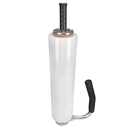 shrink wrap handle,Industrial Stretch Film Dispenser including Film Cutters,Suitable for 11" to 21.5" film height Pallet Wrap.Top Quality Stainless Steel, Tough, Durable (Pack of 2) - size: Attached with film cutter (Pack of 2)