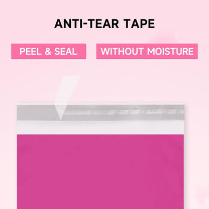 Poly Mailers Shipping Bags with Strong Adhesive, Waterproof Mailing Bags for Clothing, T-Shirts, and Small Business Shipping - color: Pink, size: 14.5x19 1000pcs