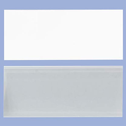 Akro-Mils 29302 Clear Protective Plastic Label Holder and Labels for large AkroBins and 30348, 30358, (25-Pack)