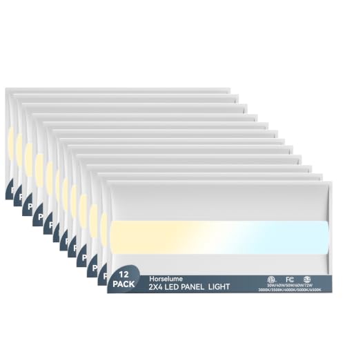 12PACK 2x4 LED Troffer Light, Led Drop Ceiling Light Fixture, Center Basket Drop Ceiling Lights, Wattage CCT Selectable 30W-72W (Up to 10800LM),3000K-6500K,0-10V Dimmable, for Office & Commercial - size: 2X4-12Pack