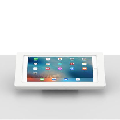 VidaMount White Enclosure and Fixed Tilted 15° Desk/Surface Mount [Bundle] Compatible with iPad Pro 12.9" (1st/2nd Gen) - color: White, size: iPad Pro 12.9" (1st/2nd Gen)
