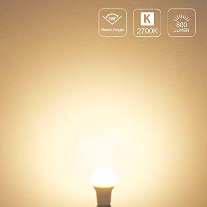 Lepro A19 E26 LED Light Bulbs 9W 800 Lumens Soft White 2700k 5 Pack - color: Warm White 2700k