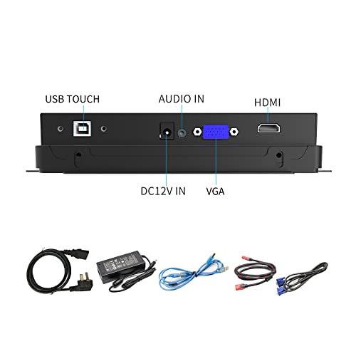 GreenTouch 7 Inch Open Frame 1024x600 HDMI PCAP Touch Monitors for Consumer, Retail POS, and Hospitality Markets - size: 7 in