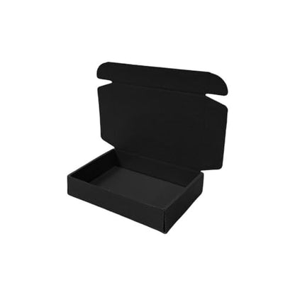 50 Pack 7.9x4x1.2 in Black Shipping Boxes - color: Black, size: 7.9x4x1.2 in