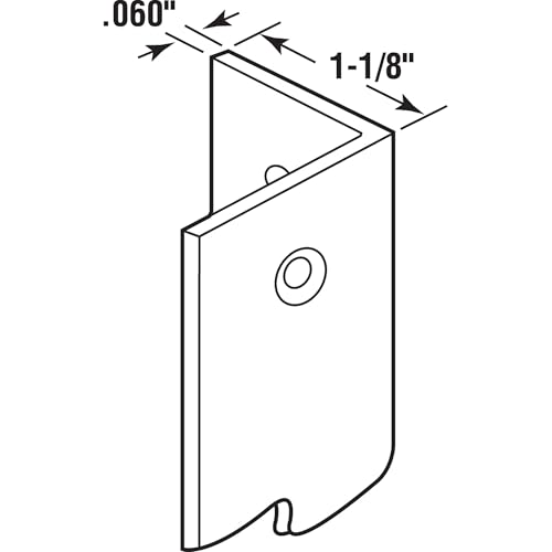 Prime-Line Vinyl Perforated Corner Shield, 1-1/8 x 48, Clear (5 Pack)