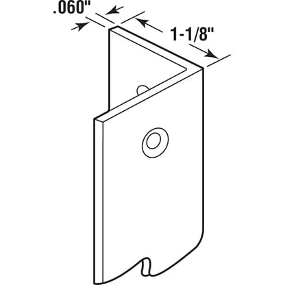 Prime-Line Vinyl Perforated Corner Shield, 1-1/8 x 48, Clear (5 Pack)