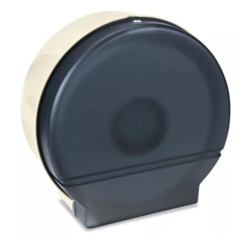 Jumbo Plastic Toilet Paper Bath Tissue Dispenser, Single Roll Dispenser | Holds Any Brand of 9" Diameter Rolls | Commercial Toilet Paper Dispenser - color: Plastic, size: Single Roll