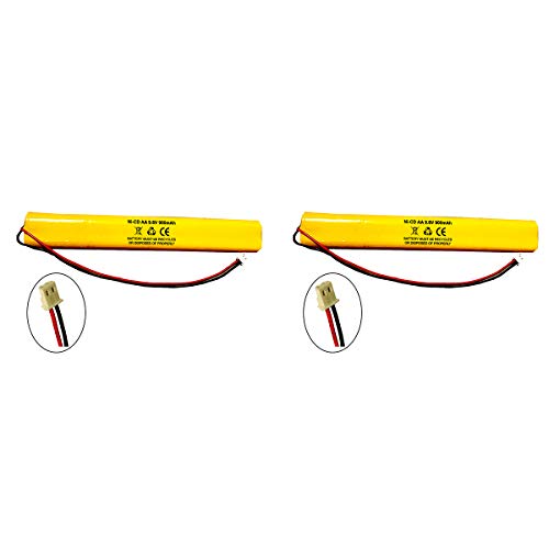 (2 Pack) ELBB003 Lithonia ELB-B003 Unitech BAT9.6V700 9.6v 900mAh Exit Sign Emergency Light NiCad Battery Replacement ELB-B004 ELBB004 OSI OSA228 DANTONA CUSTOM-306-U BCN800-8BWP-CE005 ELB-B004