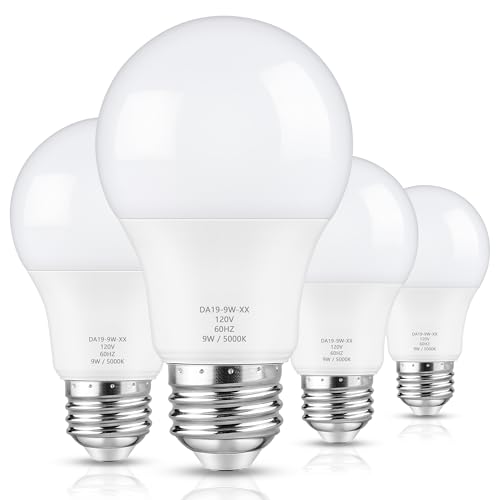 Maylaywood A19 LED Light Bulb 60W Equivalent, Dimmable 5000K Daylight White - color: Daylight White
