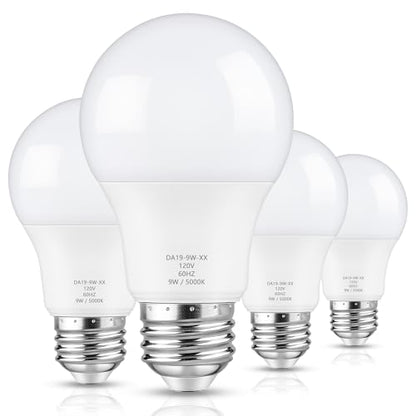 Maylaywood A19 LED Light Bulb 60W Equivalent, Dimmable 5000K Daylight White - color: Daylight White