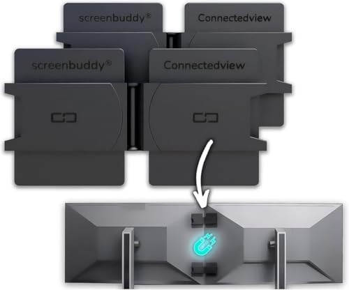 Set of 2, Magnetic Connection for Your Screens, Suitable for All Computer Monitors - Innovative Computer and Gaming Equipment