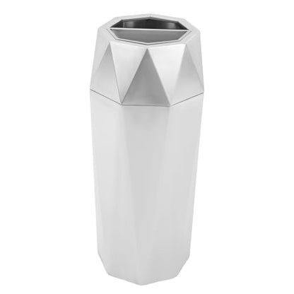 Commercial Trash Can 201 Stainless Steel 25L Indoor Large Capacity