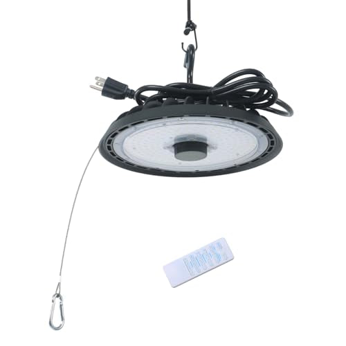 findmall LED High Bay Light, 6000K, 21000LM, UFO Work Light 5FT Power Cord
