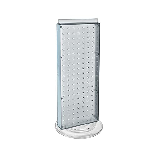 Azar 700508-CLR 8-Inch W by 20-Inch H Revolving Clear Pegboard Counter Unit, Clear - color: Clear, style: Pegboard Only