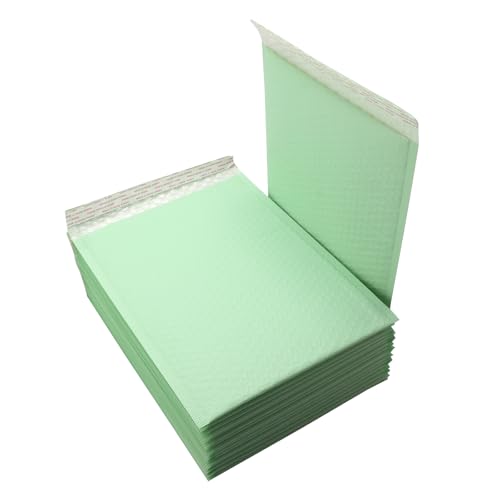 Green13x10 Inch 25Pcs Bubble Mailing Shipping Seal Packaging Envelope Bags - color: Light Green-25PCS, size: L13xW10 inch