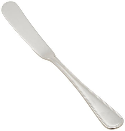 Winco 8" Stainless Steel Butter Spreader (Set of 12)