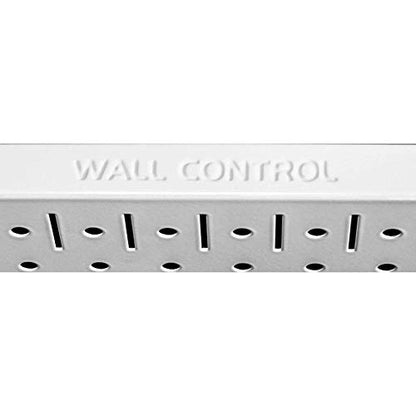 Wall Control 30-WRK-400WB Standard Workbench Metal Pegboard Tool Organizer,White/Black - color: White/Black