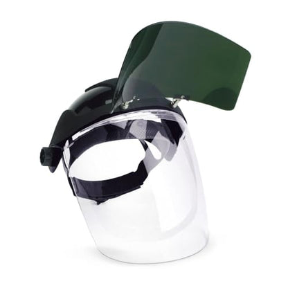 Sellstrom DP4 Anti-Fog Clear Tint Face Shield & Flip-Up IR Visor ANSI Z87.1 - style: Shade 5 Infrared Visor